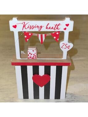 Hobby Lobby Kissing Booth Wooden Table Decor Valentines Day